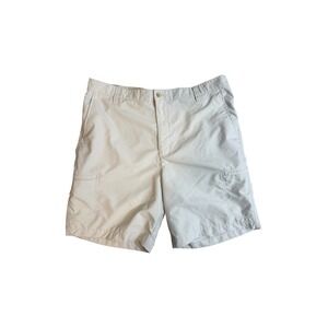 Chaps Golf Cargo Shorts Mens 40 Beige Performance Lightweight Casual